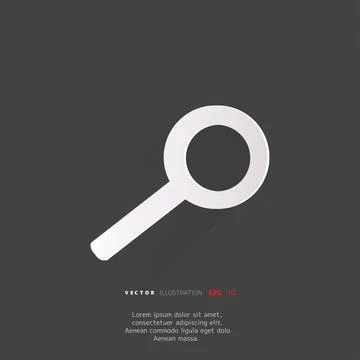 Search web icon,flat design 库存插图