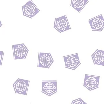 Search web site at home glyph seamless pattern 스톡 일러스트