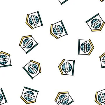 Search web site at home vector seamless pattern Stock Illustration