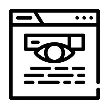 Search web site seo optimization line icon vector illustration イラスト素材