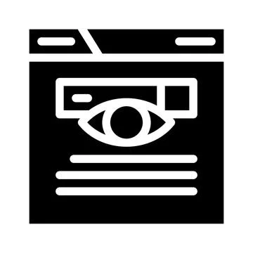 Search web site seo optimization glyph icon vector illustration Stock Illustration