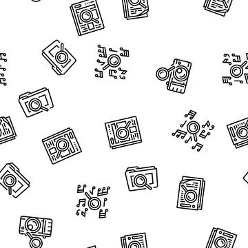 Search web website internet seamless pattern vector Stock Illustration