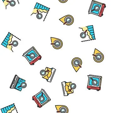 Search web website internet seamless pattern vector Stock Illustration