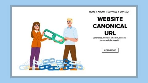 Search website canonical url vector 스톡 일러스트