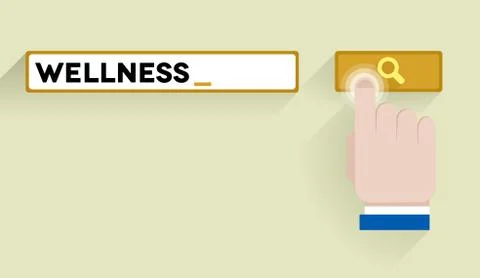 Search wellness Illustrazione stock