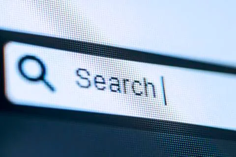 Search word on the browser tab Stock Illustration