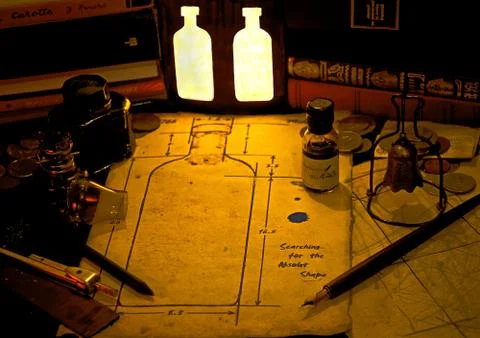 Searching for the Absolute Shape Foto stock