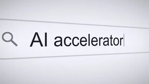 Searching AI accelerator on the Internet, Computer Screen Macro Video stock 288851739