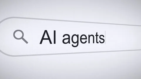 Searching AI Agents on the Internet, Computer Screen Macro Stock Footage 300981062