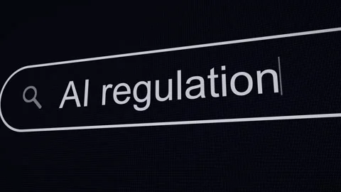 Searching AI Regulation on the Internet, Computer Screen Macro Stock Footage 273801379