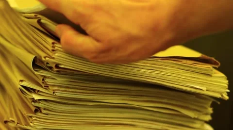 Searching among documents Stock Footage 51969718