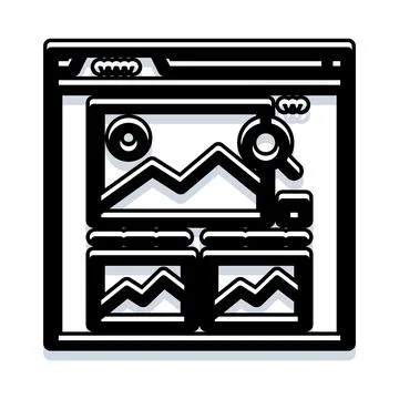 Searching and browsing digital image content online Stock Illustration