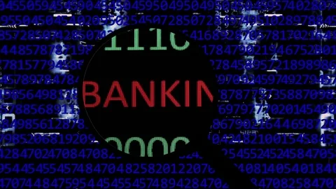 Searching for banking on the web Stock Footage 80439431