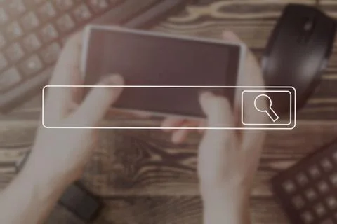 Searching Browsing Internet Data Information Networking Concept soft focus Stock Photos