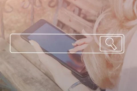 Searching Browsing Internet Data Information Networking Concept soft focus Stock Photos