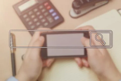 Searching Browsing Internet Data Information Networking Concept soft focus Stock Photos