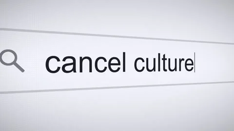 Searching Cancel Culture on the Internet, Computer Screen Macro Stock Footage 273494044
