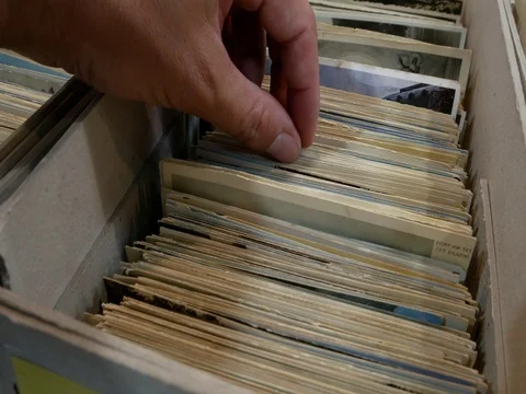 Searching for a card Stock Footage 80554947