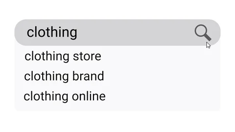 Searching For Clothing on a Search Engine Video stock 96042686