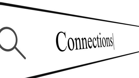 Searching for connections on a computer address bar Stock Footage 330423757