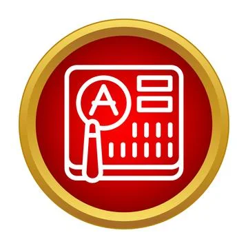 Searching content on digital interface with magnifying glass 스톡 일러스트