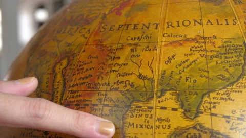 Searching for a Country On globe Map Stock Footage 238999543