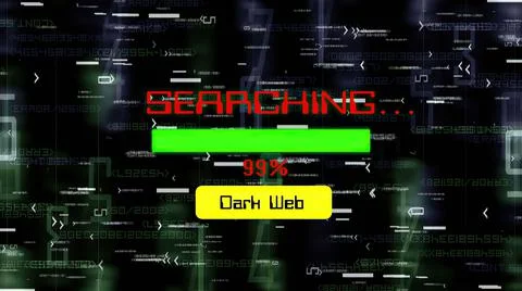 Searching on dark web progress bar 스톡 일러스트