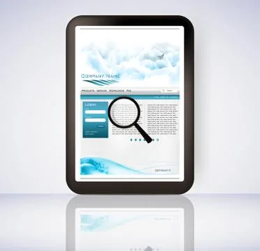 Searching for Data Stock Illustration