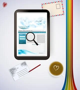 Searching for Data Stock Illustration