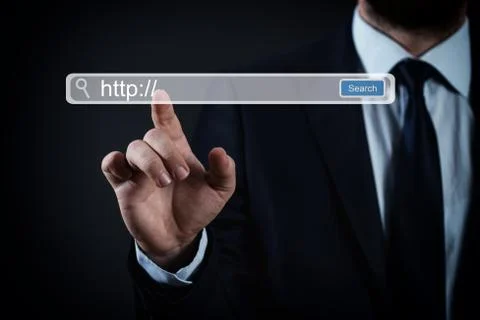 Searching data in the internet Stock Photos