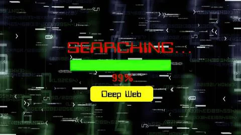 Searching on deep web progress bar Stock-Fotos
