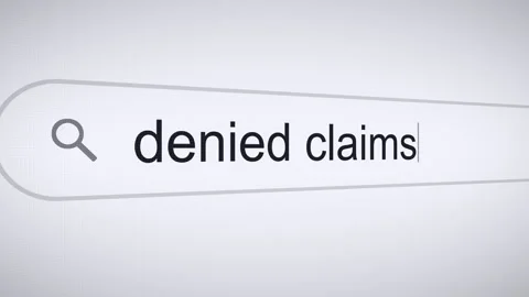 Searching Denied Claims on the Internet, Computer Screen Macro Stock Footage 305664543