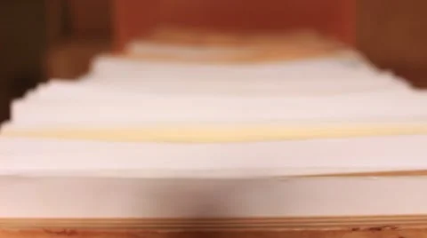 Searching document information in the database catalog file system in library Stock Footage 49642750