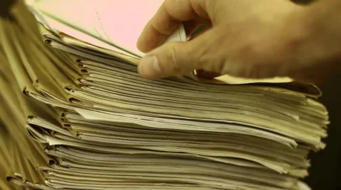 Searching documents Stock Footage 51969959