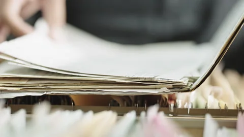 Searching for documents Stock Footage 160062082