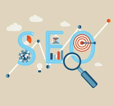 Searching engines optimization process Stock-Illustration