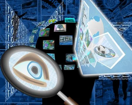 Searching eye 스톡 일러스트
