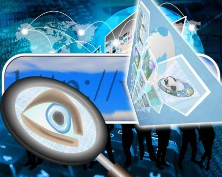Searching eye 스톡 일러스트