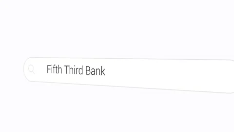 Searching Fifth Third Bank on the Search Engine 库存影片 253177715