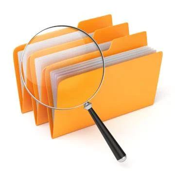 Searching files. Stock Illustration