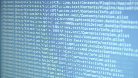 Searching Files on Large Database on Screen Background Video stock 167191765
