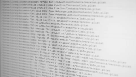 Searching Files on Large Database on Screen Background Video stock 167192098