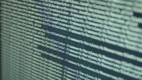 Searching Files on Large Database on Screen Background1 Video stock 167193193