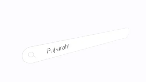 Searching Fujairah On The Internet Browser Stock Footage 333792952
