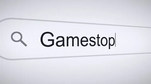 Searching GameStop on the Internet, Computer Screen Macro Stock Footage 277203420