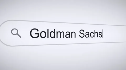 Searching Goldman Sachs on the Internet, Computer Screen Macro Stock Footage 288210669