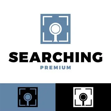 Searching icon vector logo template illustration design Stock Illustration