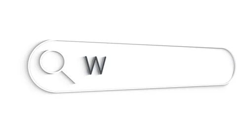 Searching for information about work in the Internet browser. Typing in a search Stock Footage 151536424