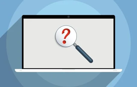 Searching for information Stock Illustration