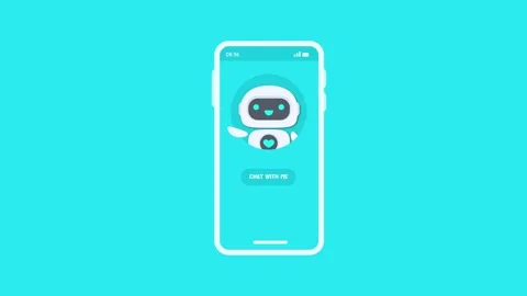 Searching for information by querying robots . AI automatic answering syste.. Video stock 240596018